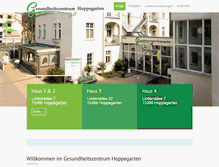 Tablet Screenshot of gesundheitszentrum-hoppegarten.de